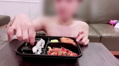 미션으로 받은 정액소스 충무김밥 먹방